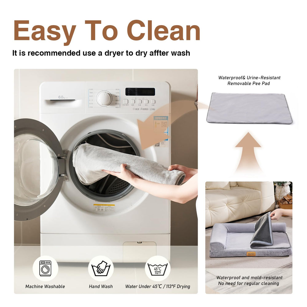 WARKEY washable removable cover shows quick cleanup after messes