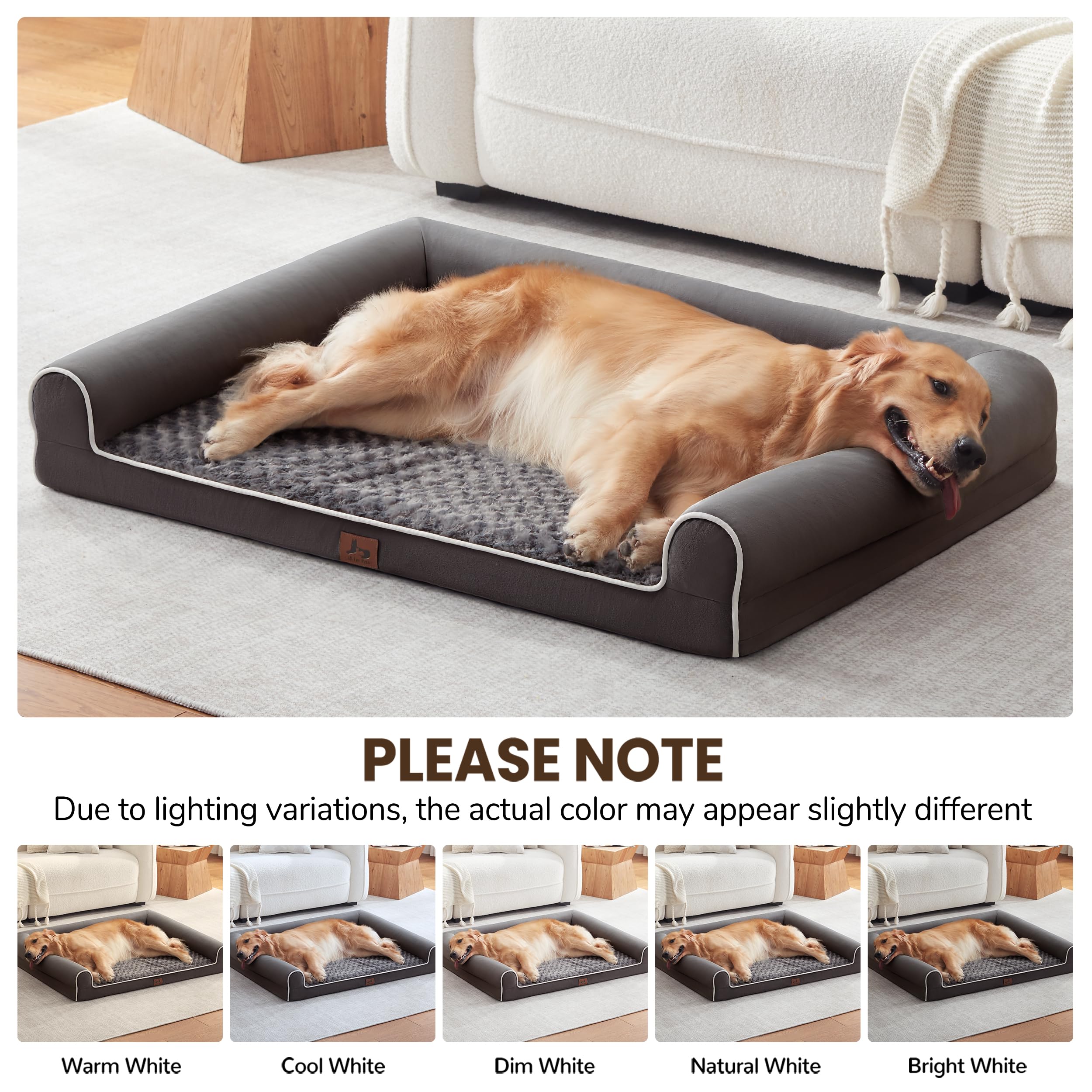 Warmrest dog bed shows a content dog enjoying plush lounging.