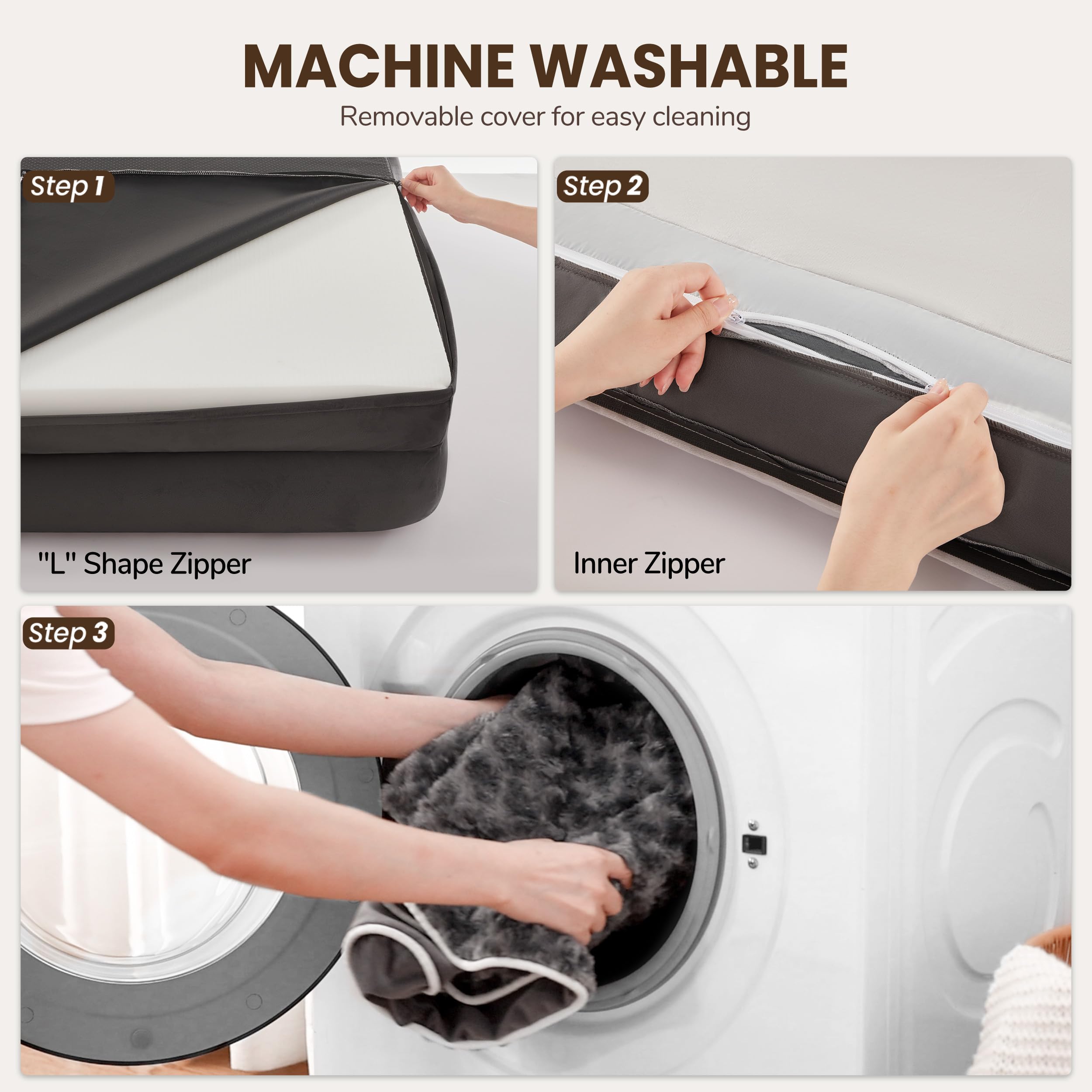 Warmrest bed vacuum-packed for easy shipping and quick fluffing.