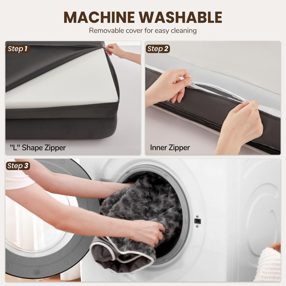 Warmrest bed vacuum-packed for easy shipping and quick fluffing.