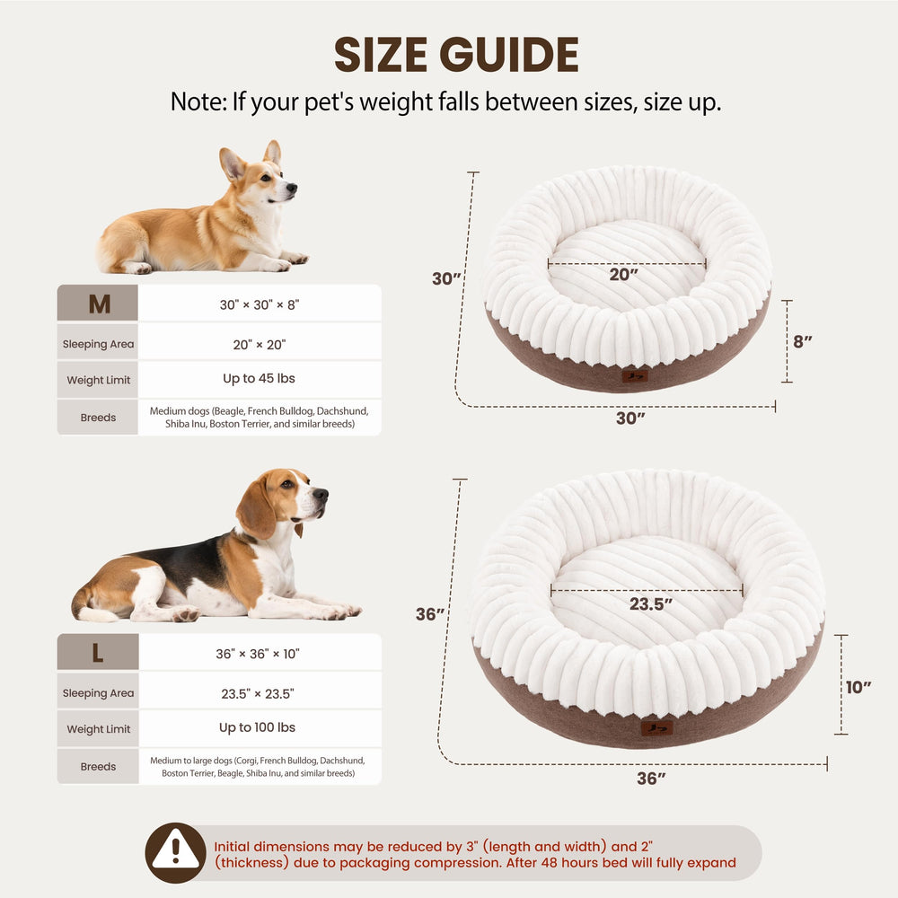 Warmrest Donut Bed round shape creates a secure nesting