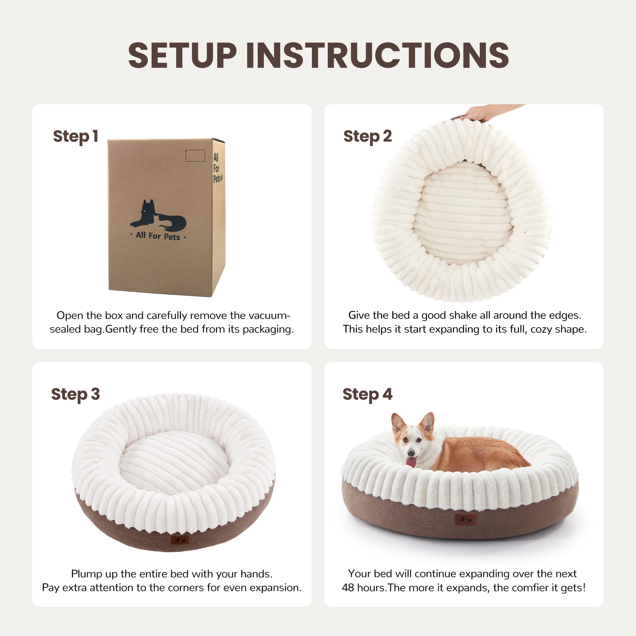 Warmrest Donut Bed waterproof design blocks moisture and dirt