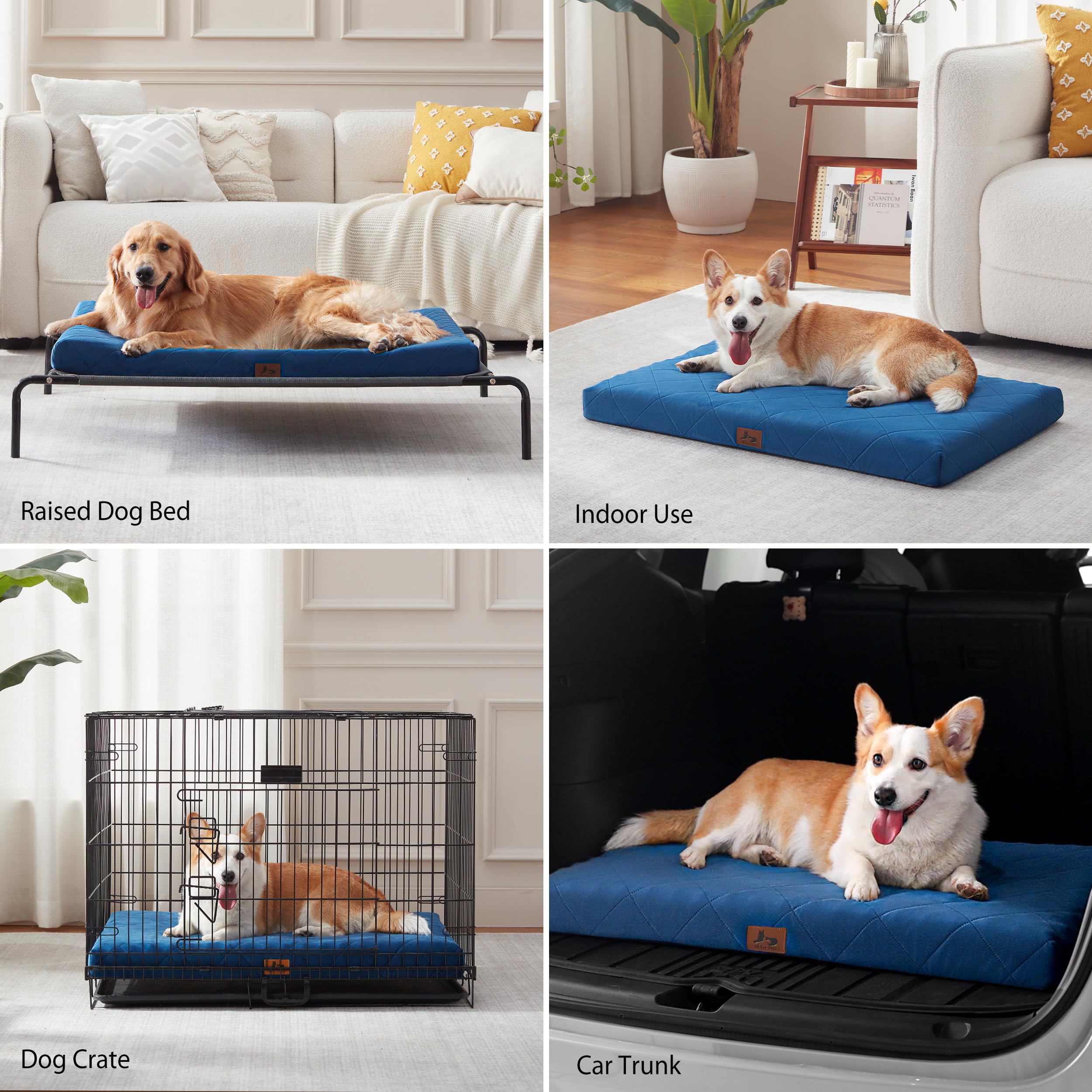 Warmrest large dog bed offers ample space for big breeds.