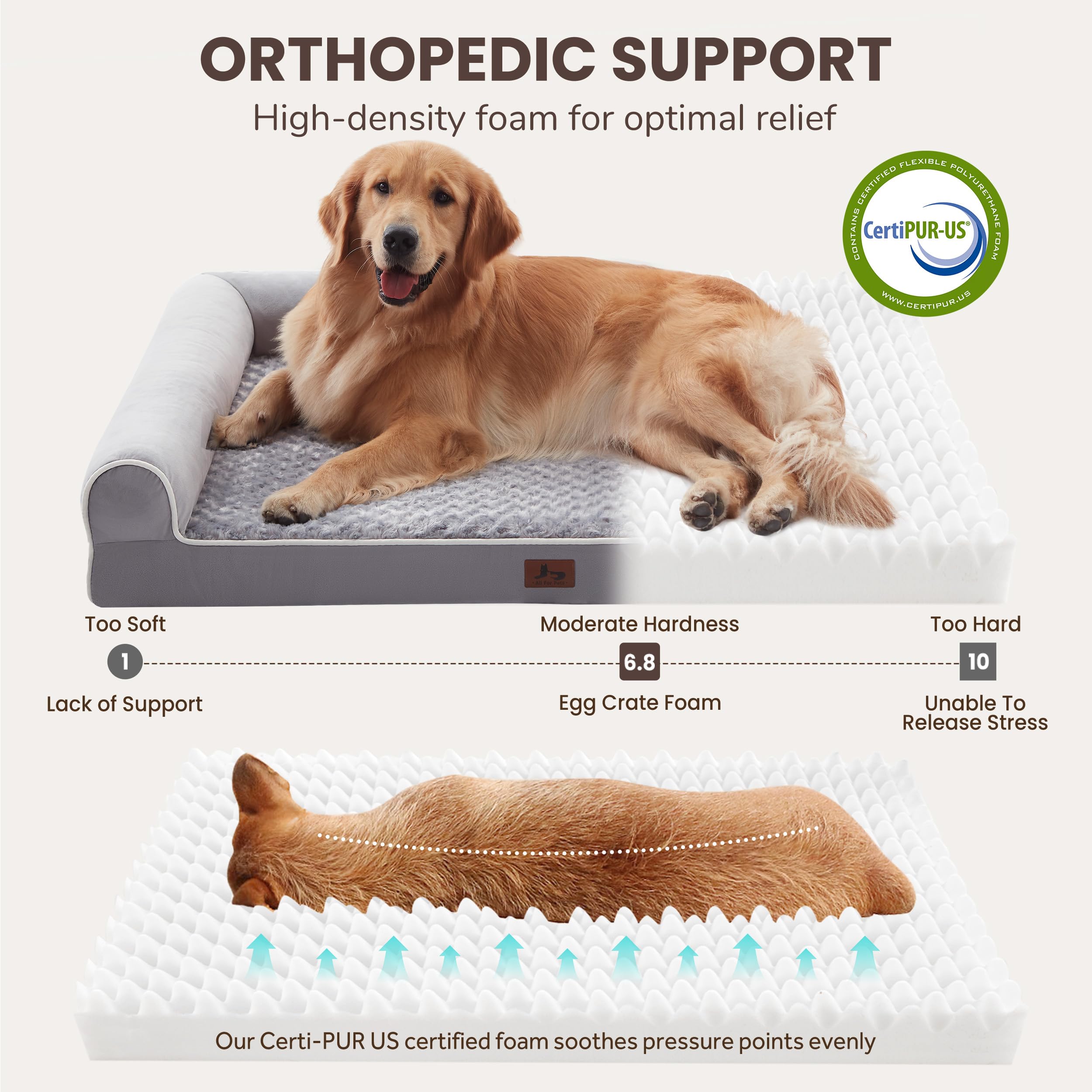 Warmrest bed three-sided bolsters offer head and neck support