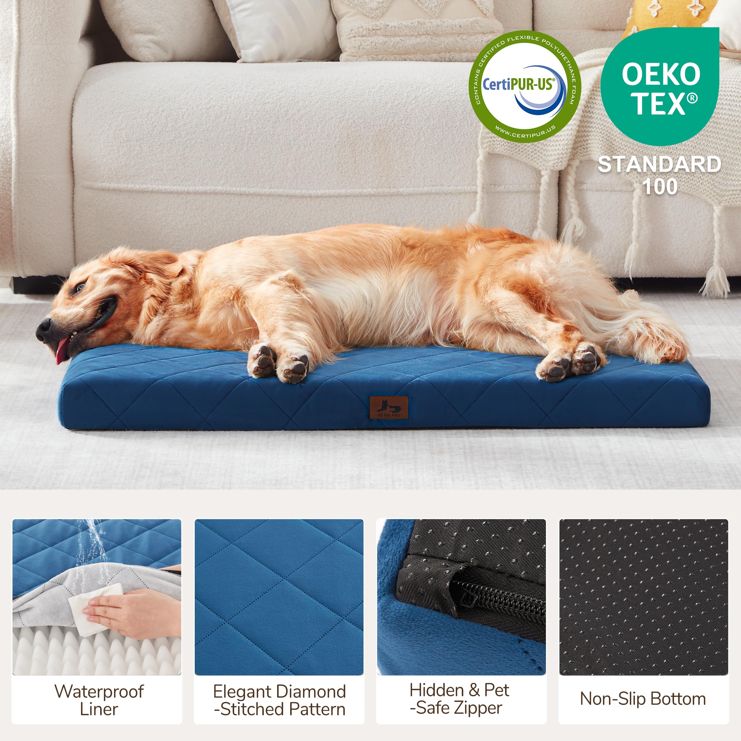 Warmrest velvet surface provides a soft, cozy touch for pets.