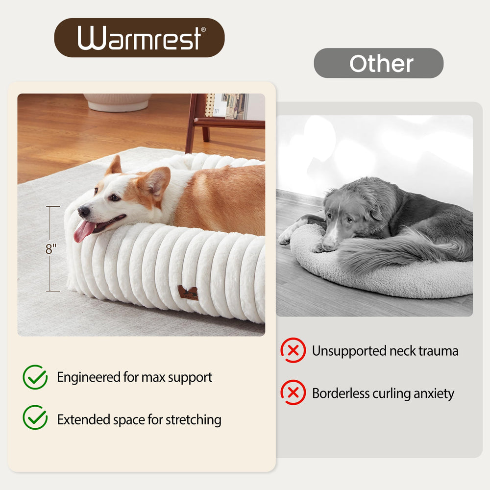 Warmrest Washable Dog Bed anti-slip bottom keeps bed stable on slick floors