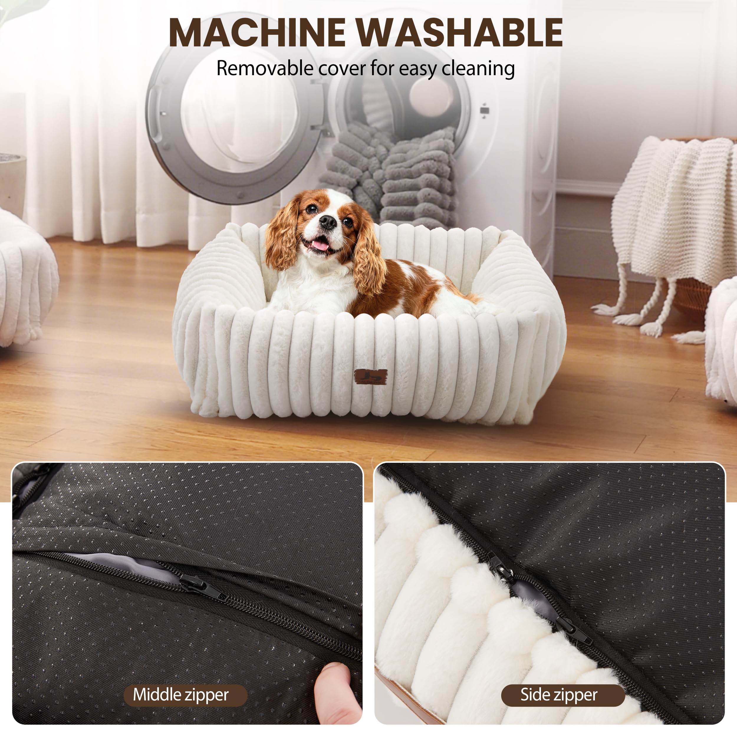 Warmrest washable dog bed size chart image helps choosing the right fit