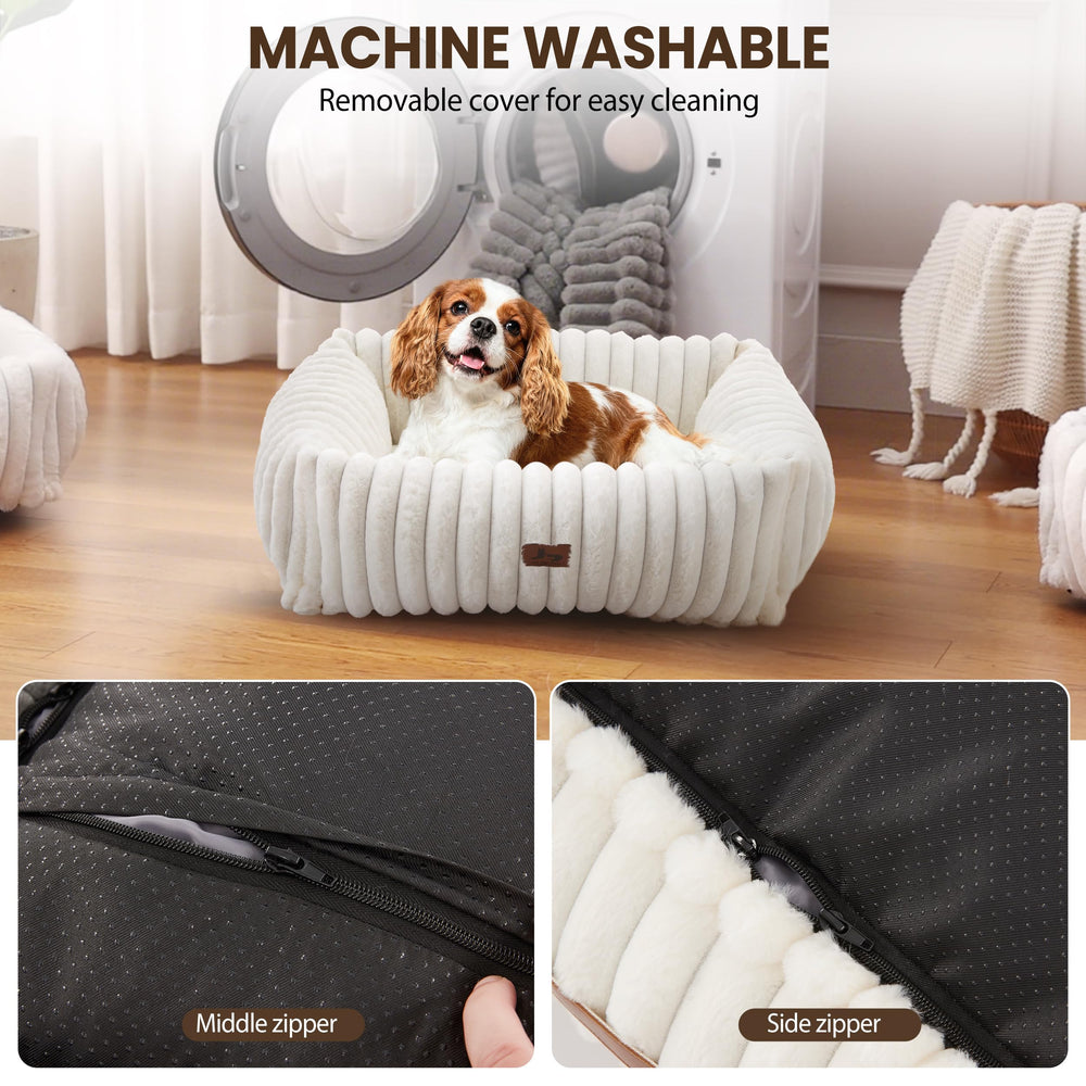 Warmrest washable dog bed size chart image helps choosing the right fit