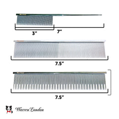 Warren London Carding Cat Comb round tips in focus; grooming tool for sensitive skin