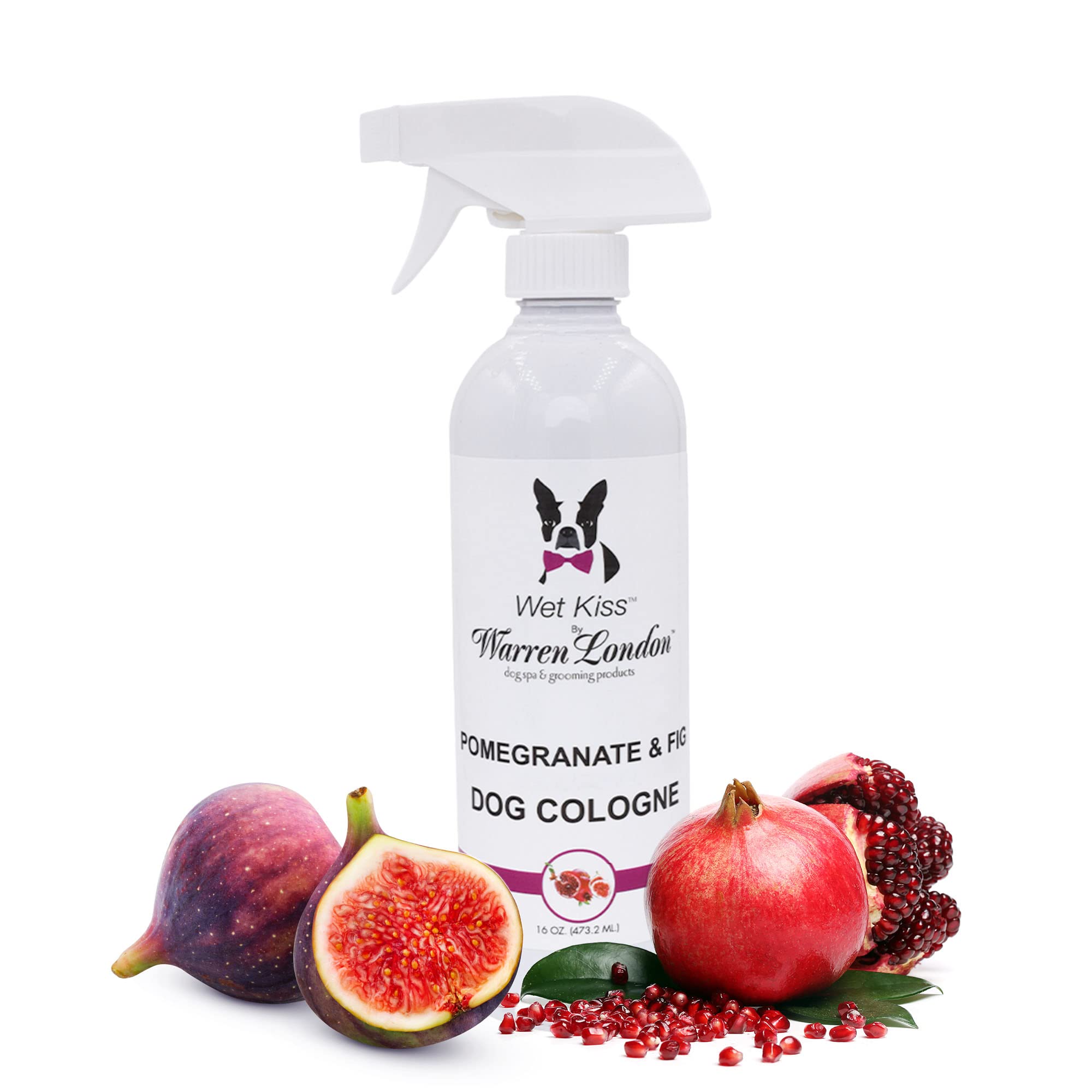 Warren London Wet Kiss bottle for on-the-go pet odor control and coat freshness.