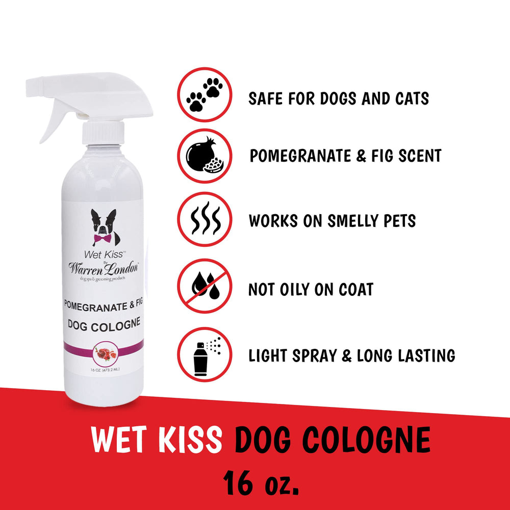 Warren London Wet Kiss spray mist shown for quick coat refresh between baths.