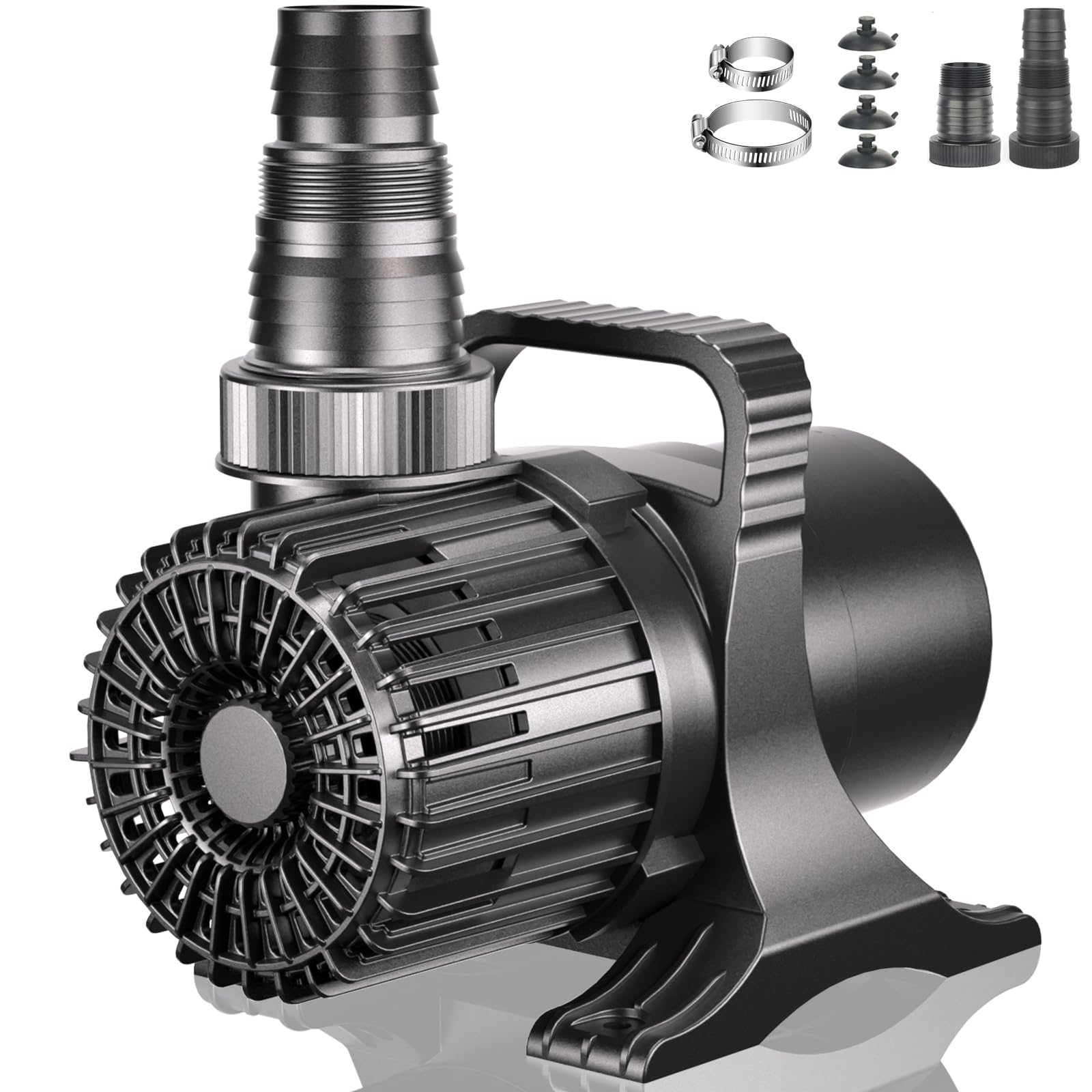 WaterRebirth 7000GPH pump exterior view for durable submersible performance.
