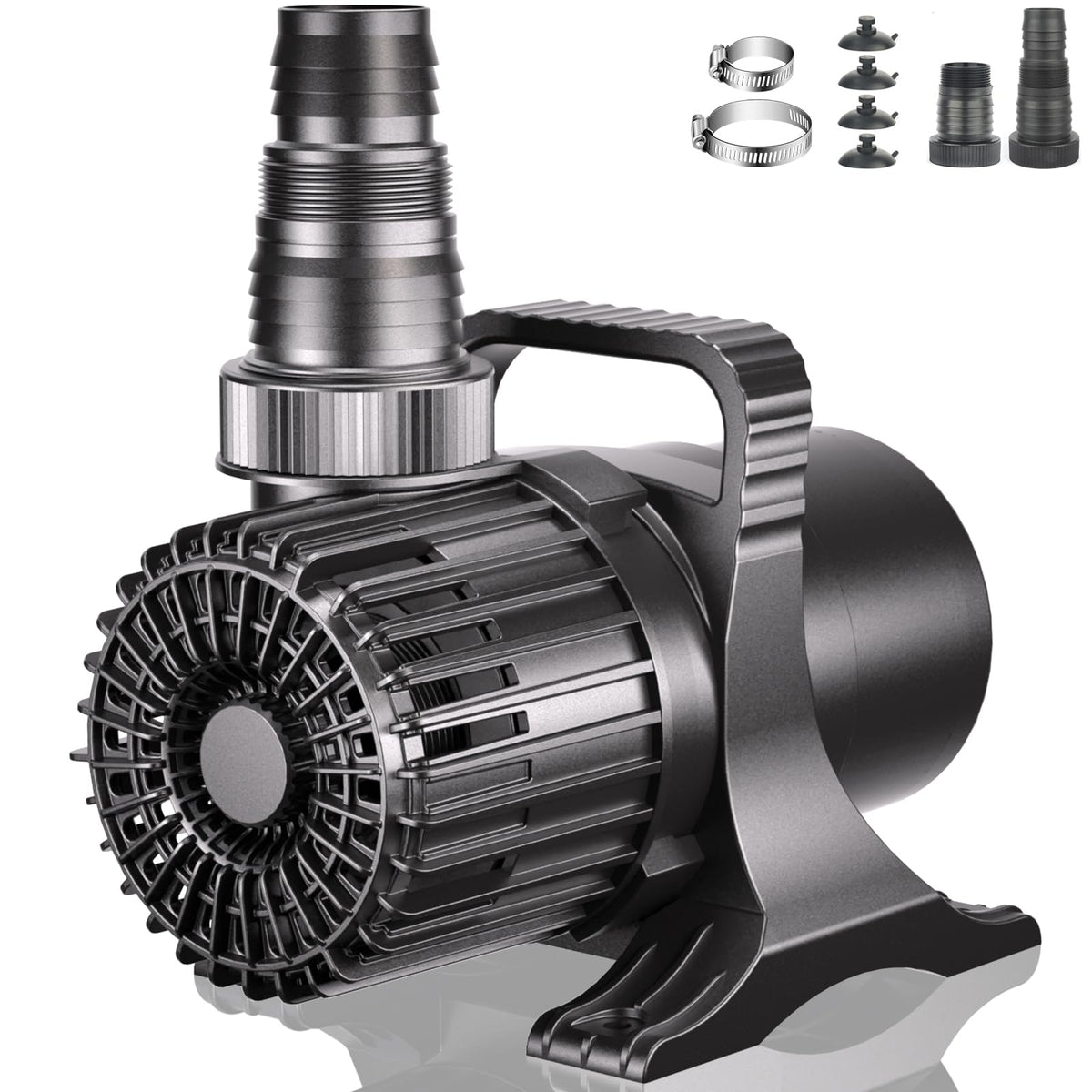 WaterRebirth 7000GPH pump exterior view for durable submersible performance.