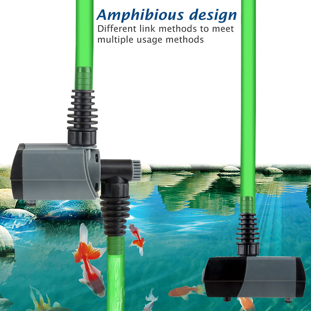 WaterRebirth HSUP2100F compact design fits tight spaces near ponds and tanks.