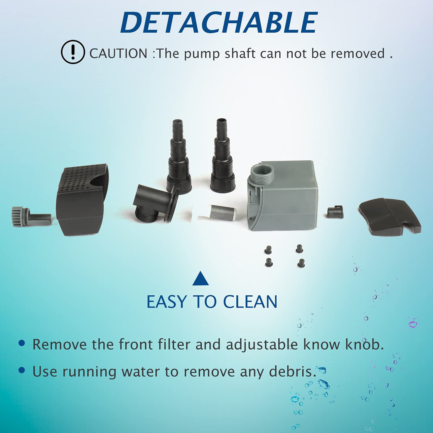 WaterRebirth HSUP2100F flow control knob enables precise water output.