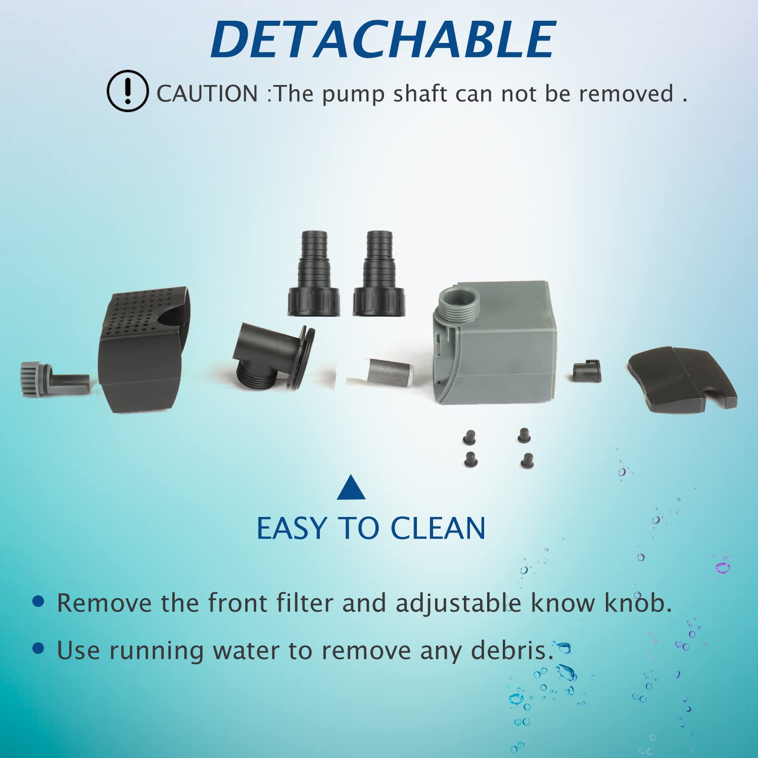 WaterRebirth HSUP4000F 90-degree rotatable intake enables low-suction setups