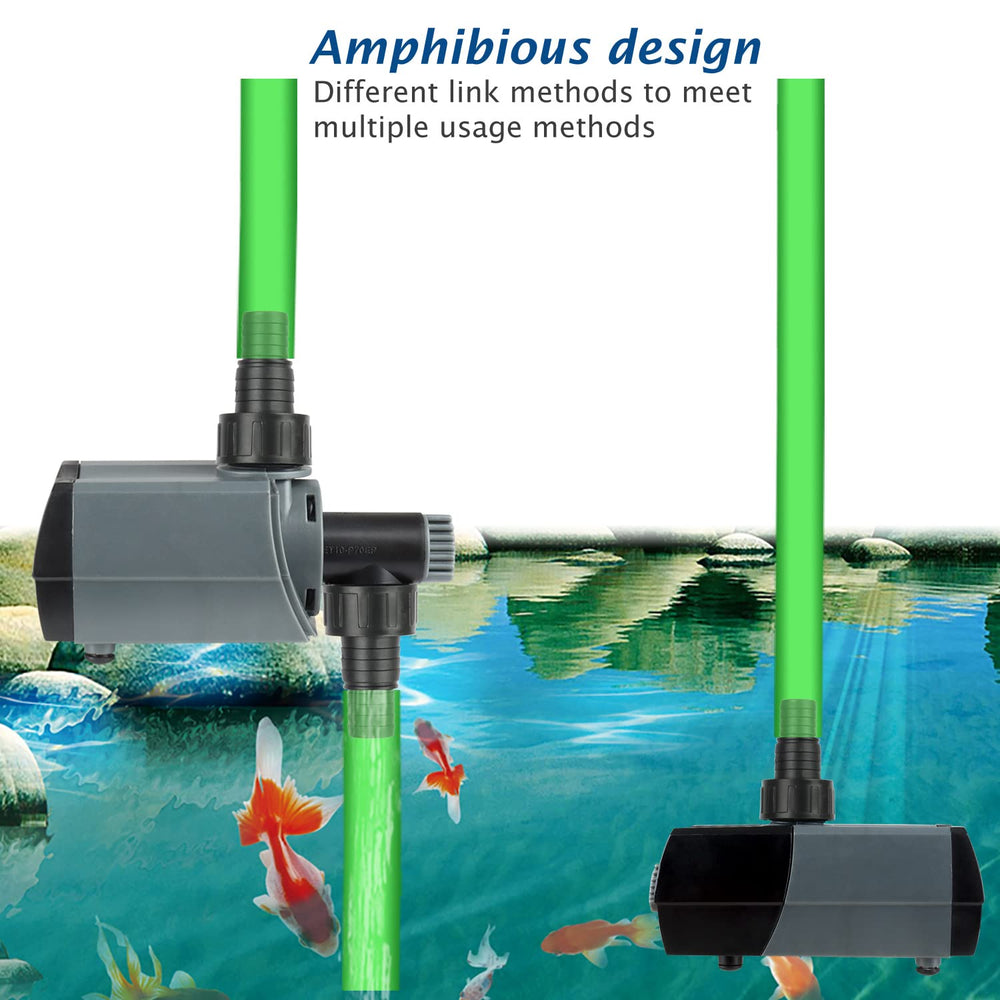 WaterRebirth HSUP4000F adjustable nozzle supports shallow water levels