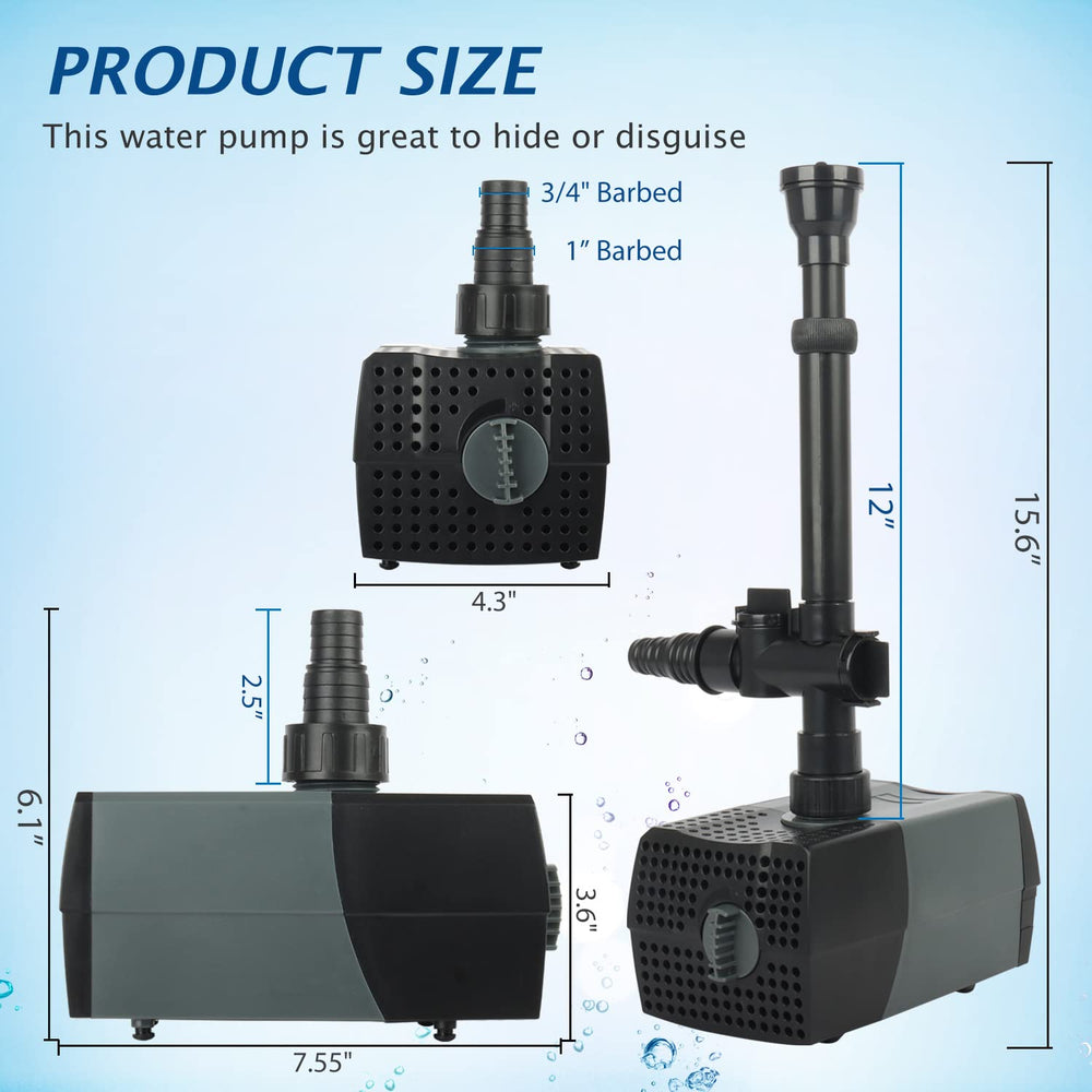 WaterRebirth HSUP4000F pond setup showing reliable circulation and features