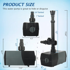 WaterRebirth HSUP4000F pond setup showing reliable circulation and features