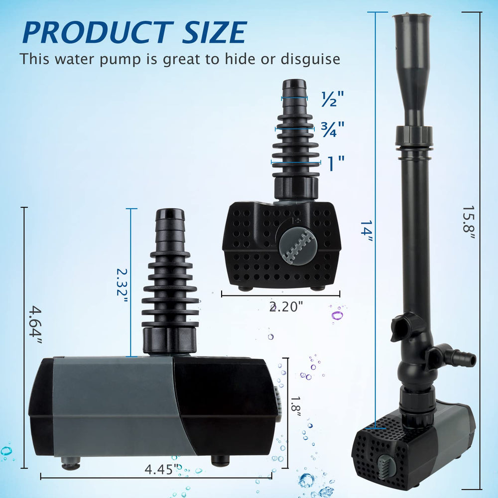 WaterRebirth HSUP700F installation hose setup shows easy fountain deployment.