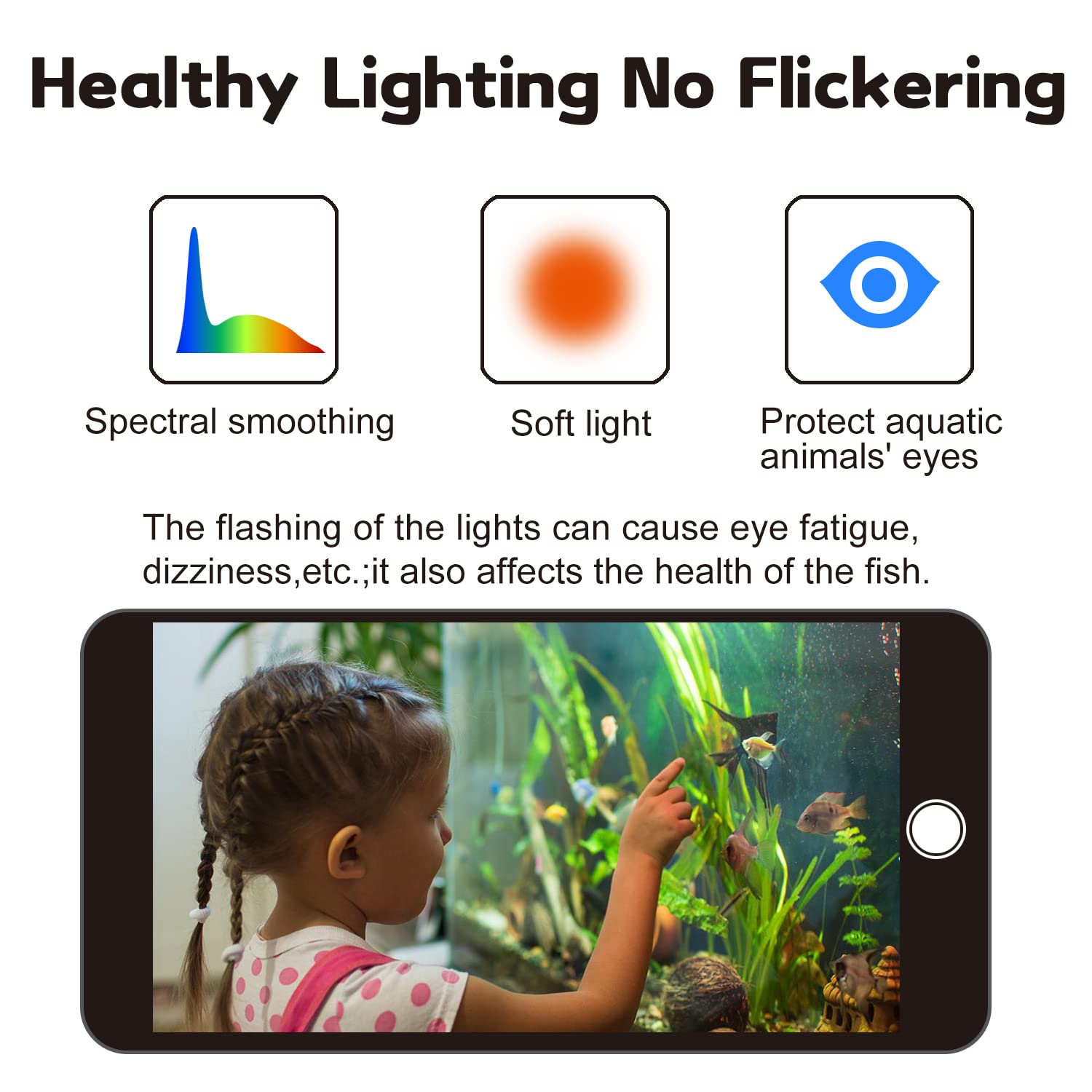 WaterRebirth aluminum housing ensures efficient heat dissipation for longer-lasting illumination.
