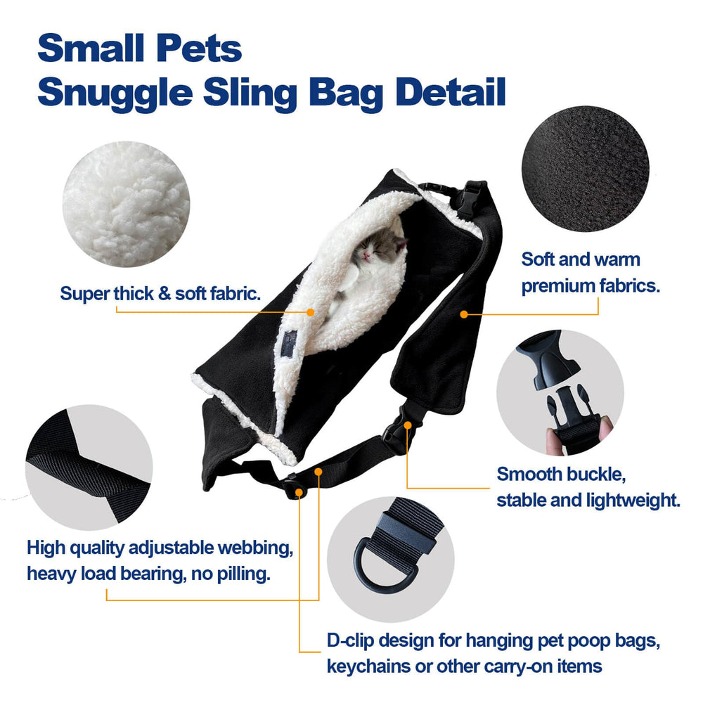 WATFOON extra-wide straps distribute weight for comfortable, hands-free pet transport.