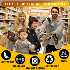 WATFOON lizard sling carrier adjustable strap enables comfortable, secure walks on trails.