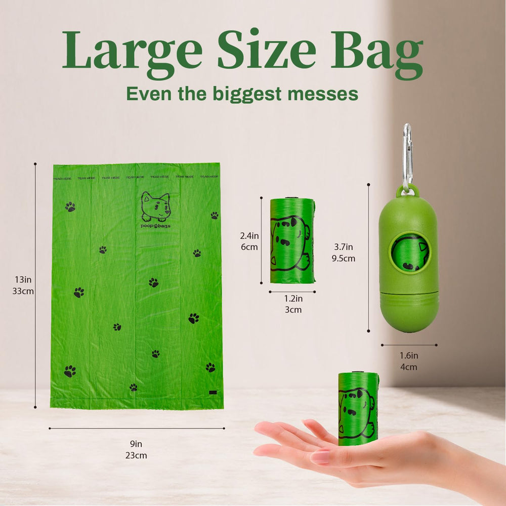 Watreeco large 13x9 bags ideal for dogs and cats.