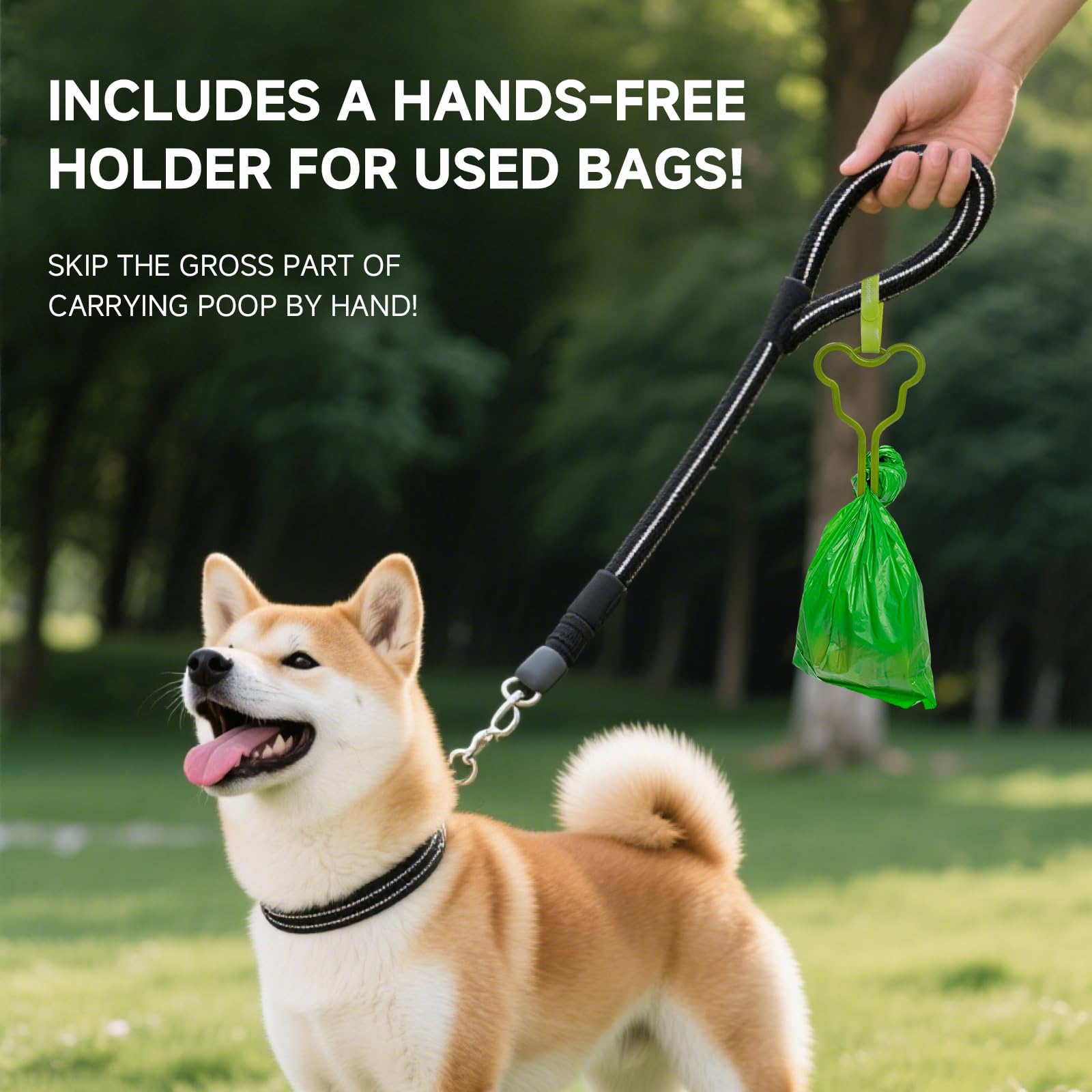Watreeco used-bag holder feature keeps hands clean between bags.