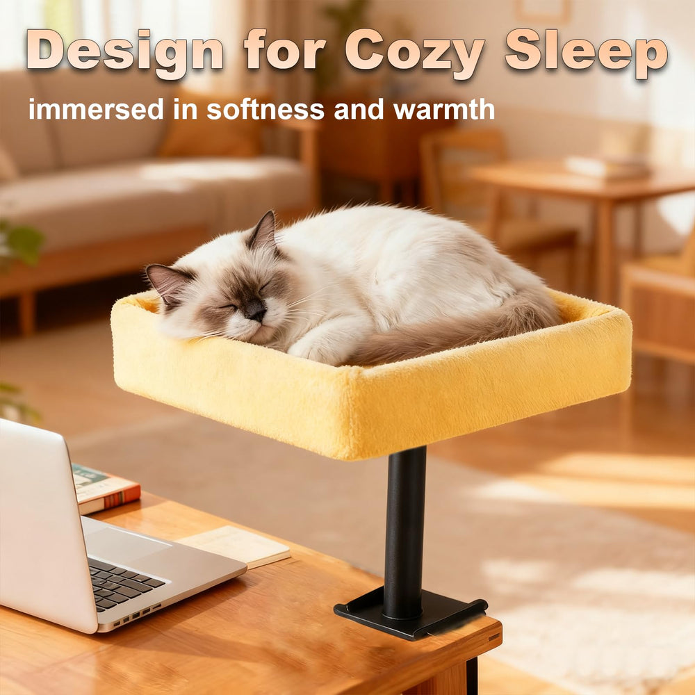 Wavetoka Cat Desk Bed washable cover demonstrates easy cleaning after adventures