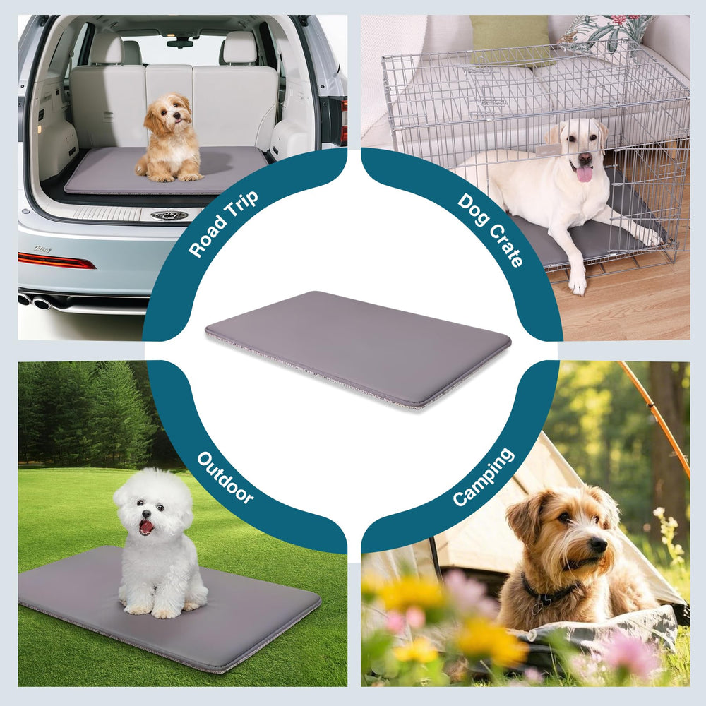 WAYIMPRESS dog crate pad cleaning demonstrates easy wipe-down and rinse.
