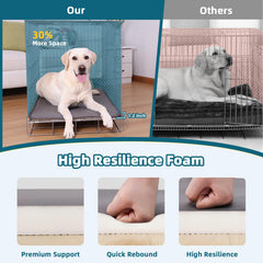 WAYIMPRESS dog crate pad inside crate fits standard crates for versatile indoor use.