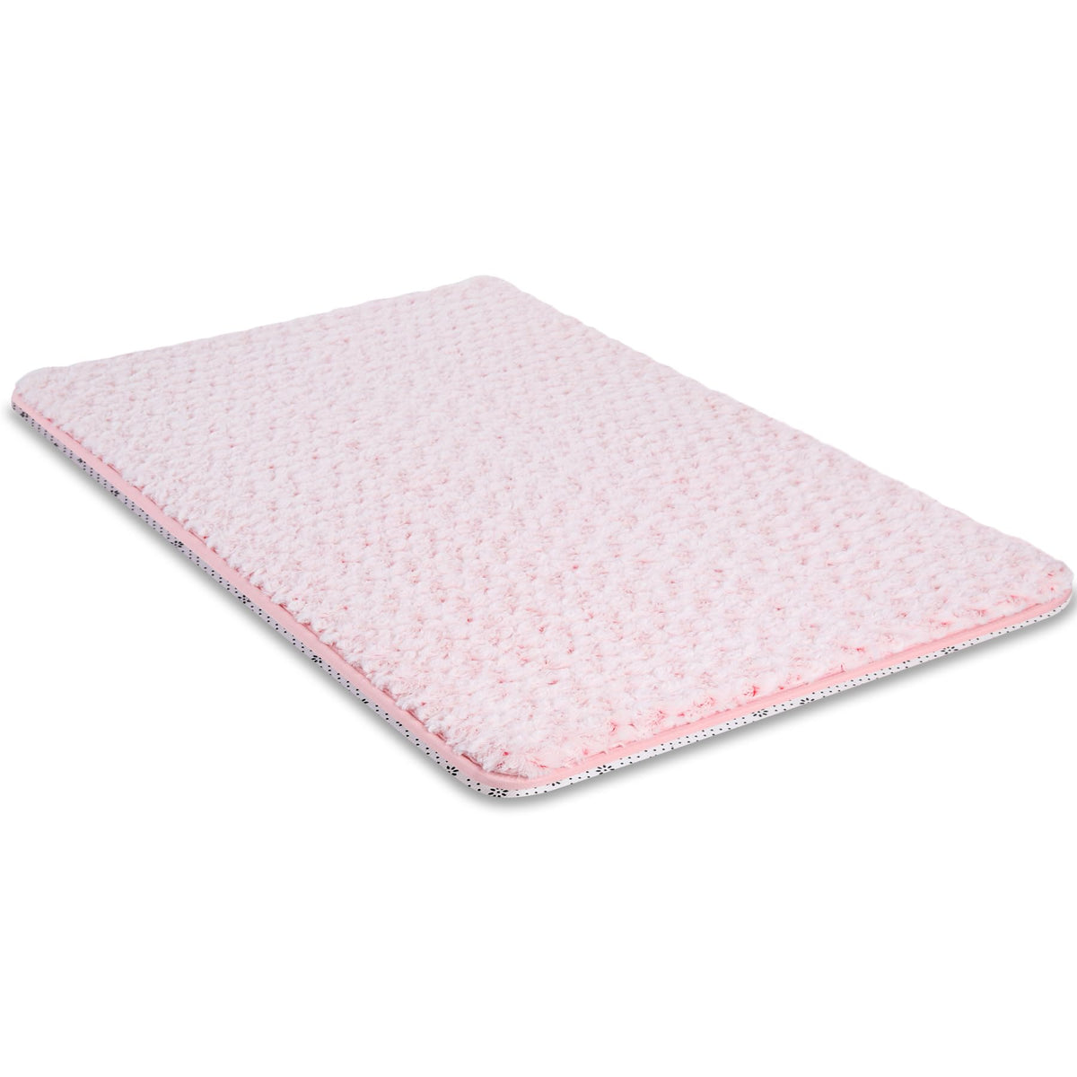 WayImpress dog bed in pink shows anti-slip crate stability for secure use.