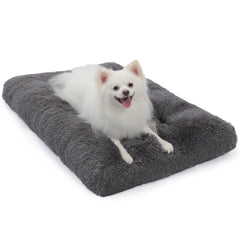 WayImpress small-dog crate pad in crate provides plush comfort for naps