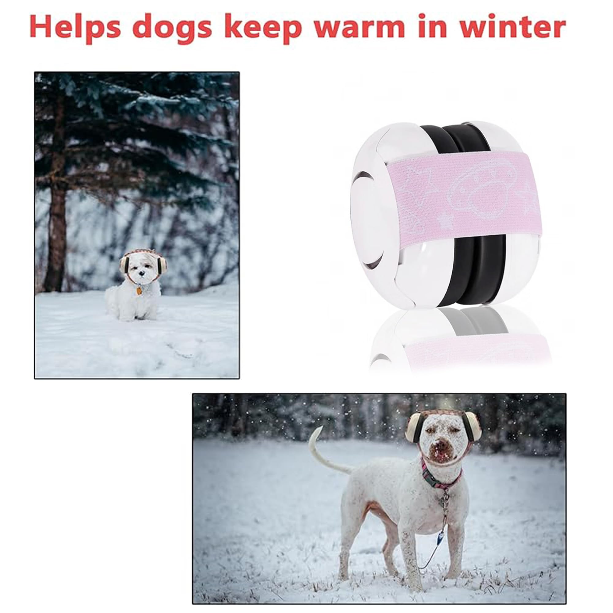 WBHWW noise-cancelling dog headphones image highlighting fireworks relief possibility