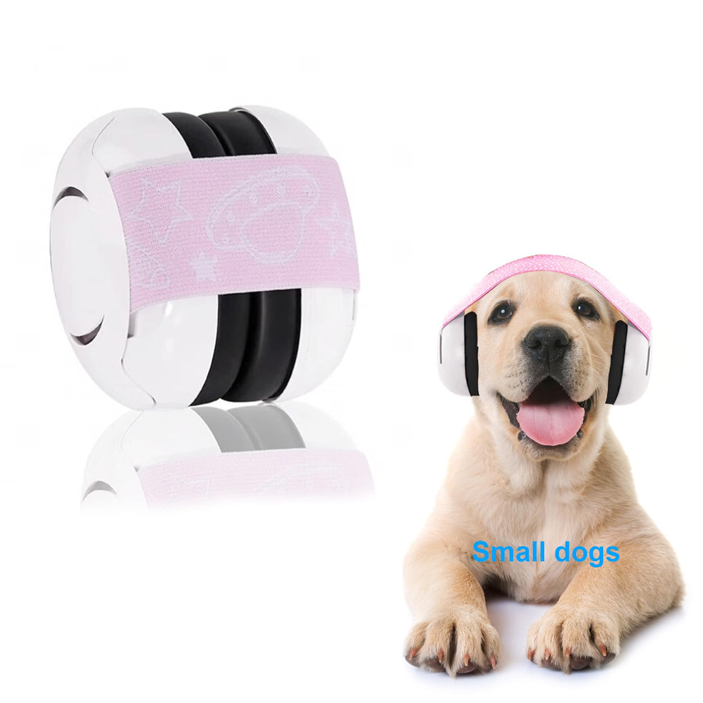WBHWW small dog ear muffs front view for noise protection