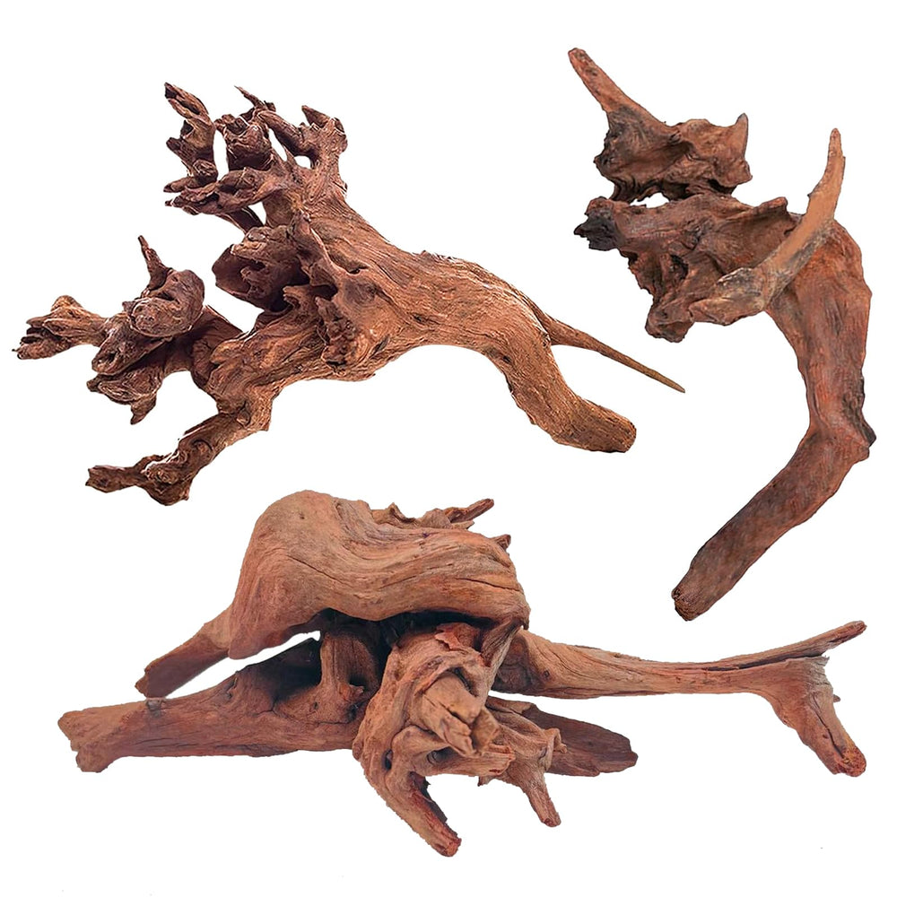 WDEFUN driftwood aquarium decor 7inch-branch offers natural hiding spots for tank inhabitants.