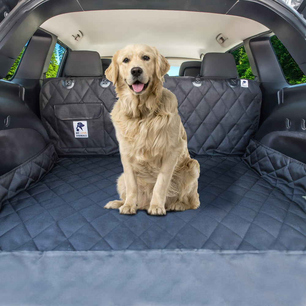 WE LOVE ANIMALS anti-slip rubber backing prevents shifting during travel