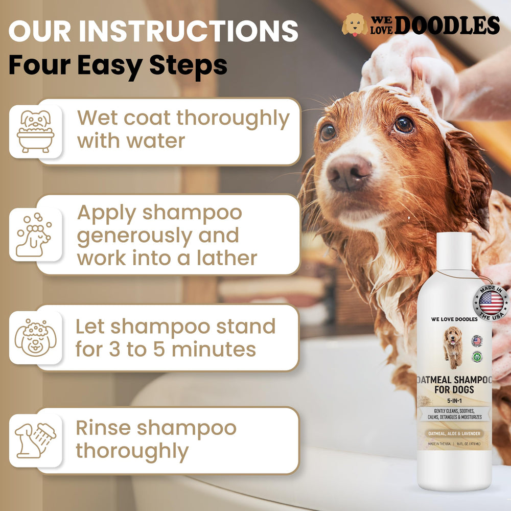 We Love Doodles champú hipoalergenico - piel sensible sin irritaciones.