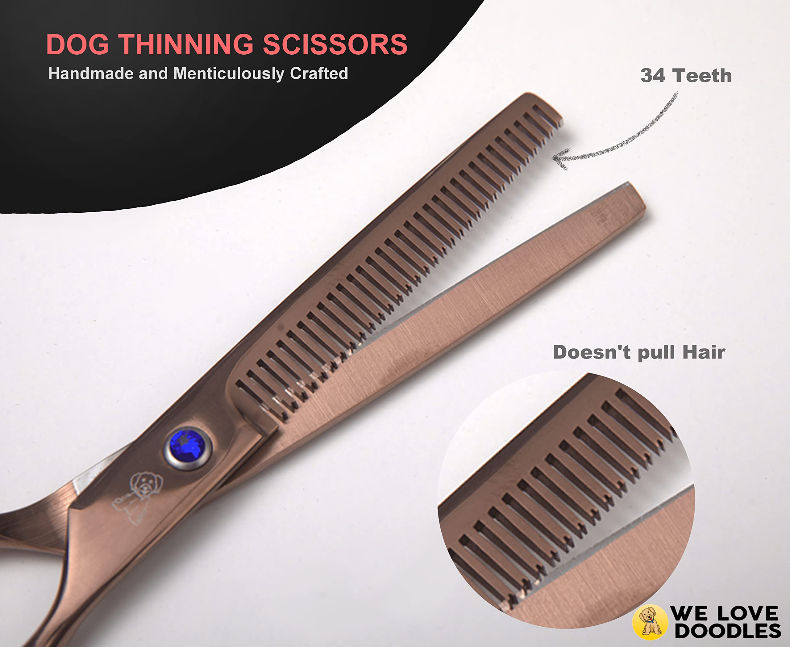 We Love Doodles durable steel construction resists dulling for long-lasting performance.