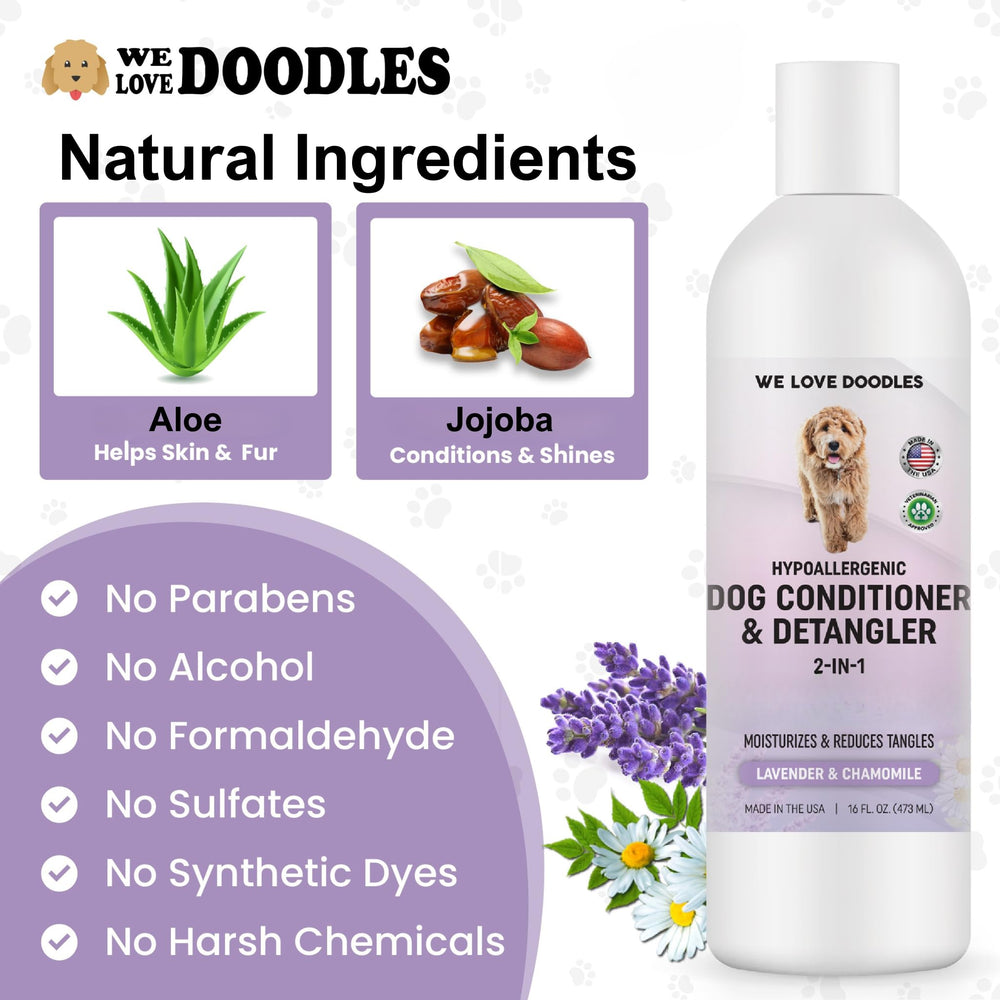 We Love Doodles hecho en EE. UU. con ingredientes naturales para piel sensible.