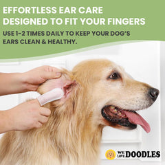 We Love Doodles pet ear wipes deodorize and refresh canine ears