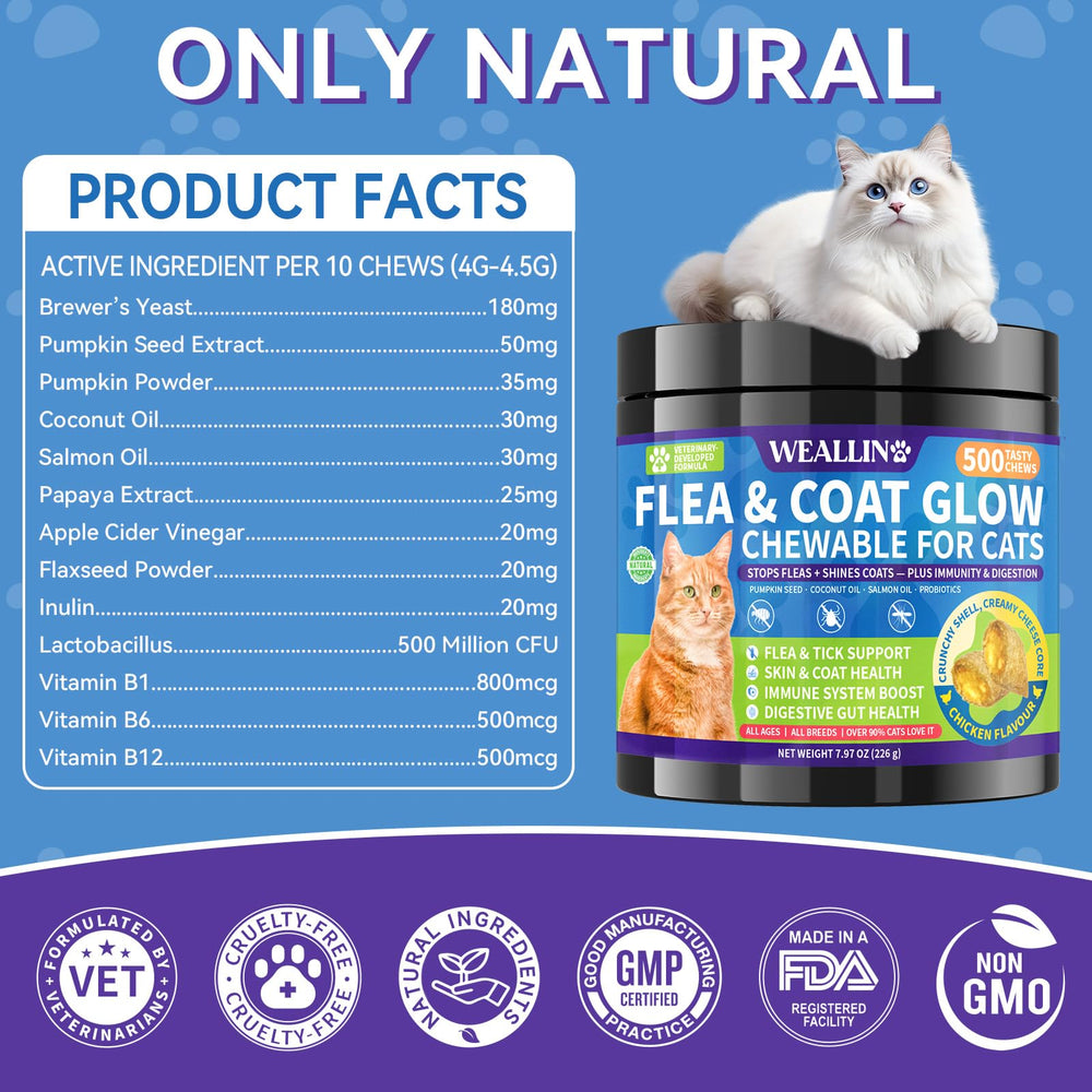 WEALLIN cat-all-breeds formula suits all ages for daily wellness.