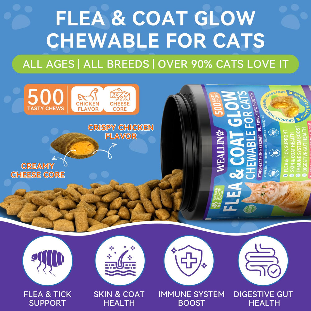 WEALLIN cat treats easy-feed format, simplifying daily feeding while delivering taste.
