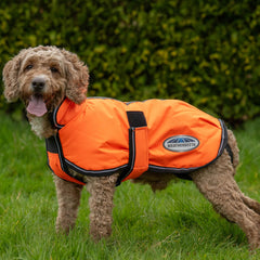 WeatherBeeta ComFiTec Reflective Parka back view highlights breathable warmth in wet weather.