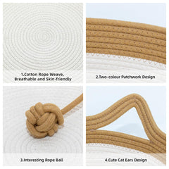 WEAVELYRICS cotton rope teaser ball for interactive play during rest