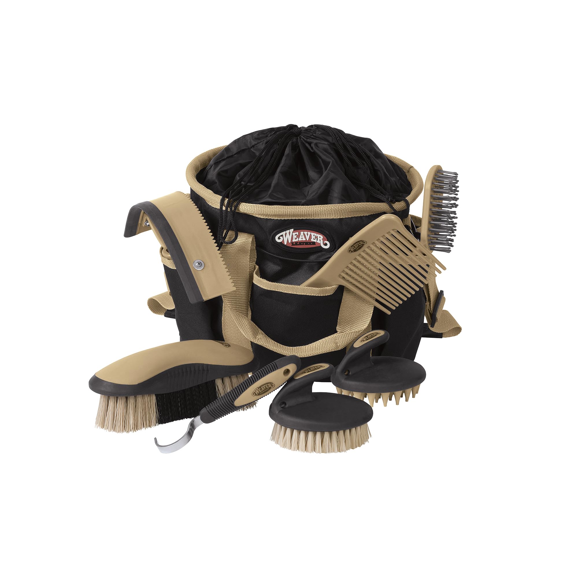 Weaver Leather grooming kit tote for organized horse care on the go.