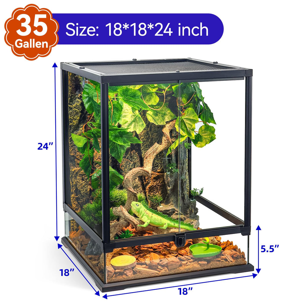 Wedoelsim neat cable management supports clean, professional vivarium aesthetics.