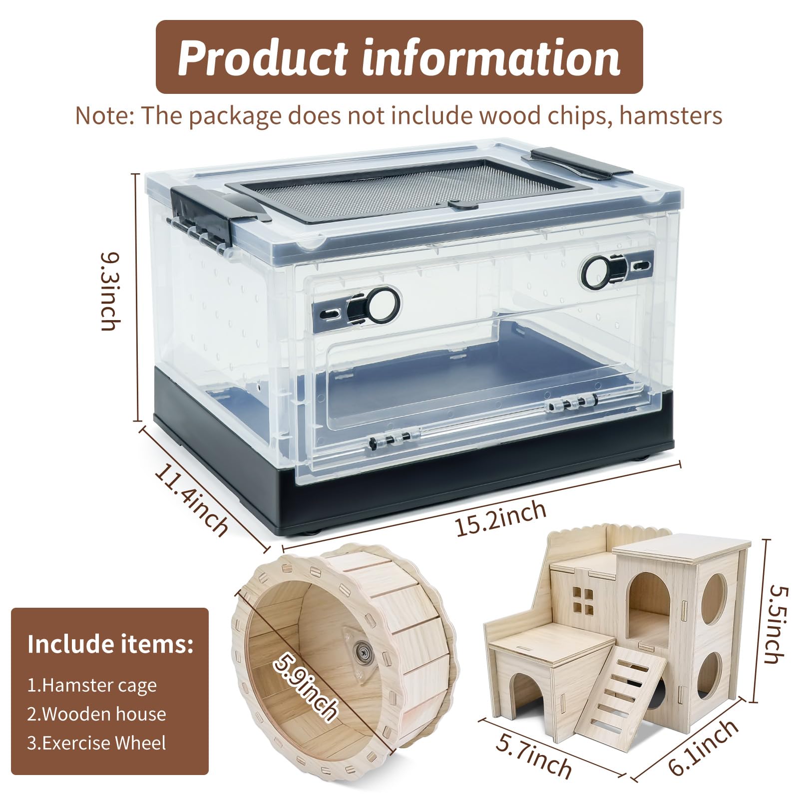 Wedoelsim hamster cage easy installation and foldable design saves space.