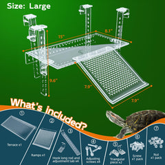 Wedoelsim Hanging Turtle Dock climbing ramps enable versatile climbing access.